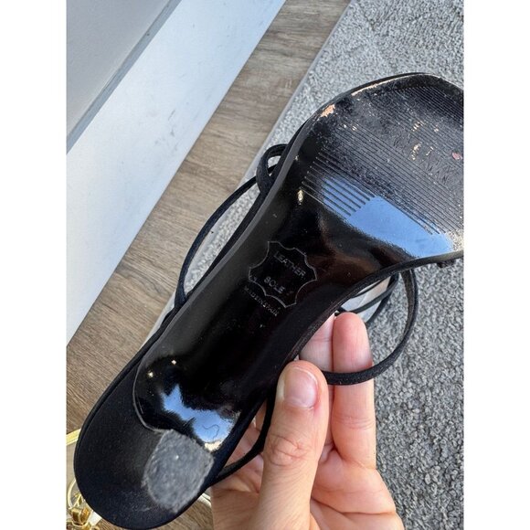 Stuart Weitzman Black Strappy Heels Vintage - Picture 3 of 3